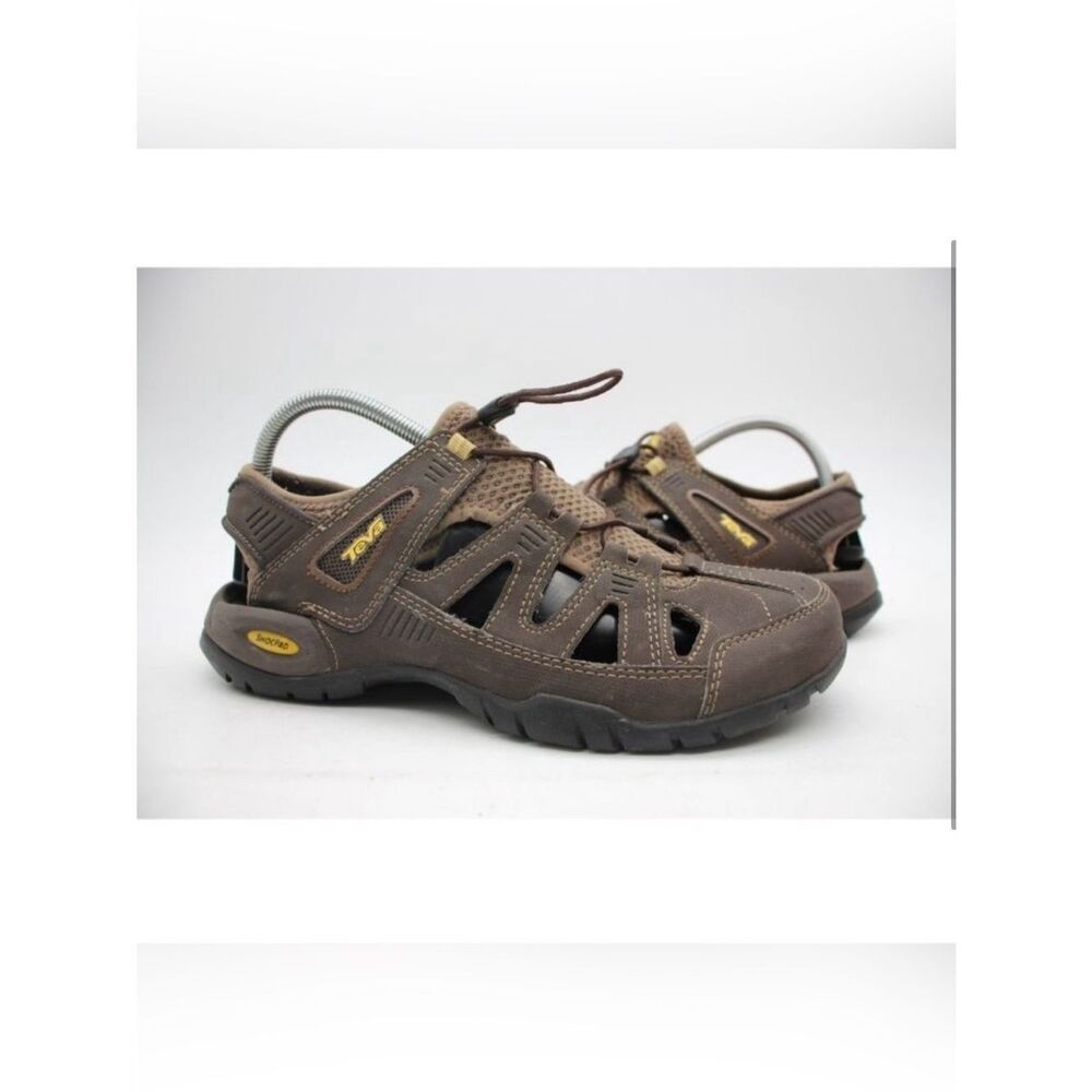 Teva Brown Adjustable Sports Hiking Waterproof Slip On Performance Sandal